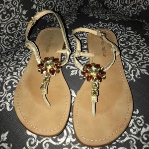 Beautiful gold sandals